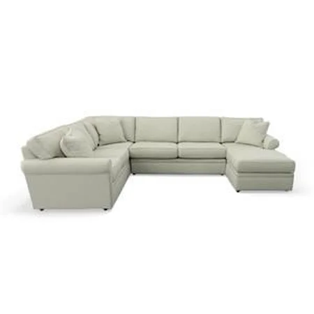 L-Shaped Sectional with Chaise Lounge